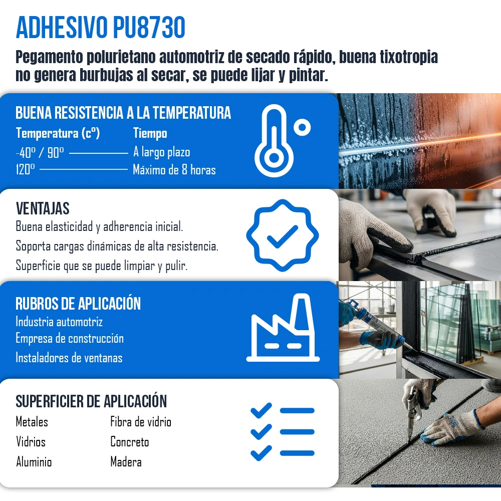 Adhesivo Estructural PU8730 - Imagen 5