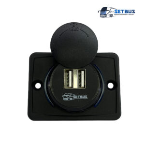 Cargador Plano Cuadrado Doble USB