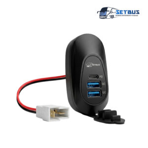 Cargador para Pasamanos Doble USB-A + USB-C